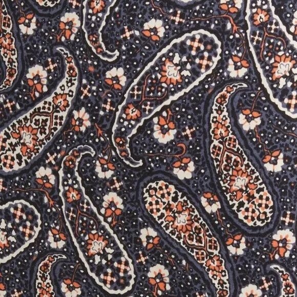 New BODEN Paisley Sweetheart Neck Long Sleeve Cotton Blend Dress Size 8 - Picture 13 of 13